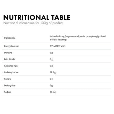 Concentrate Coffee Liquor D-15 nutritional info