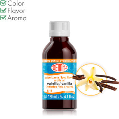 Concentrate Ice Cream Vanilla E-15 120ml