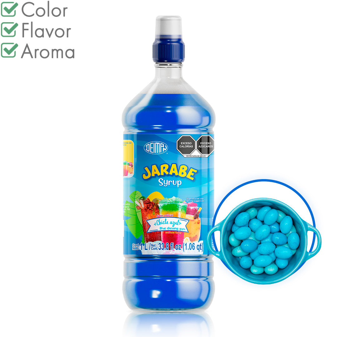 Syrup blue chewing gum Deiman
