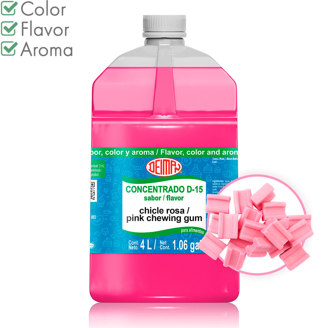 Concentrate Pink chewing gum D-15