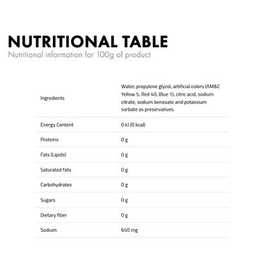 Caramel brown 370 L nutritional info
