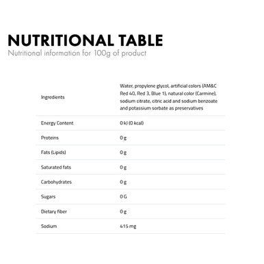 Colorant  Christmas Red 370L nutritional info